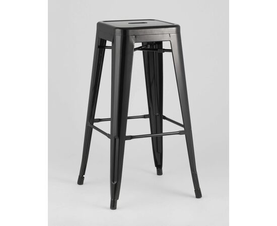 Стул барный TOLIX черный глянцевый, изображение 2 | Интернет магазин мебели и декора LifeDekor