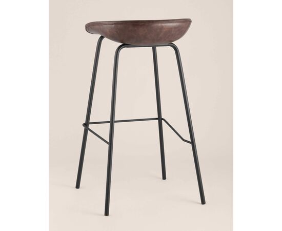 Стул барный Beetle Lite PU коричневый, изображение 6 | Интернет магазин мебели и декора LifeDekor