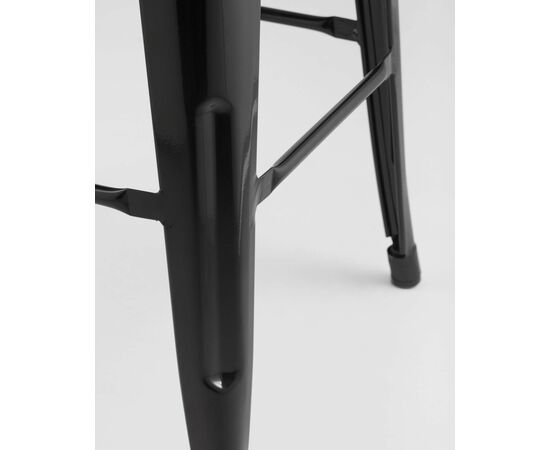 Стул полубарный TOLIX WOOD со спинкой черный глянцевый, изображение 10 | Интернет магазин мебели и декора LifeDekor