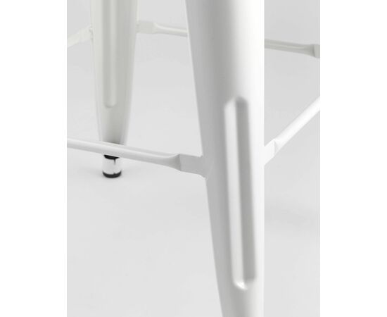 Стул полубарный TOLIX WOOD со спинкой белый глянцевый, изображение 8 | Интернет магазин мебели и декора LifeDekor