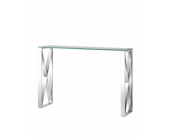 Консоль КРОСС 115*30 серебро | Интернет магазин мебели и декора LifeDekor