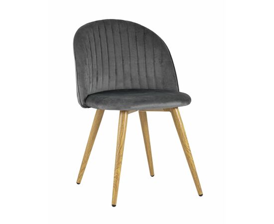 Стул Лион Страйпс велюр серый | Интернет магазин мебели и декора LifeDekor