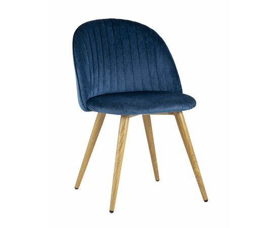 Стул Лион Страйпс велюр голубой | Интернет магазин мебели и декора LifeDekor