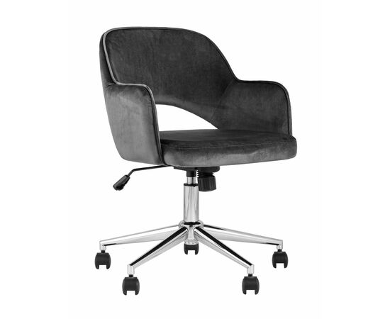 Кресло компьютерное Кларк велюр серый | Интернет магазин мебели и декора LifeDekor