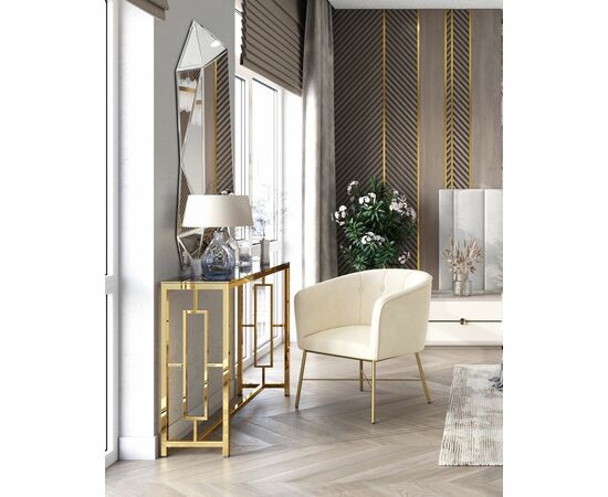 Кресло Шале велюр бежевый, изображение 5 | Интернет магазин мебели и декора LifeDekor