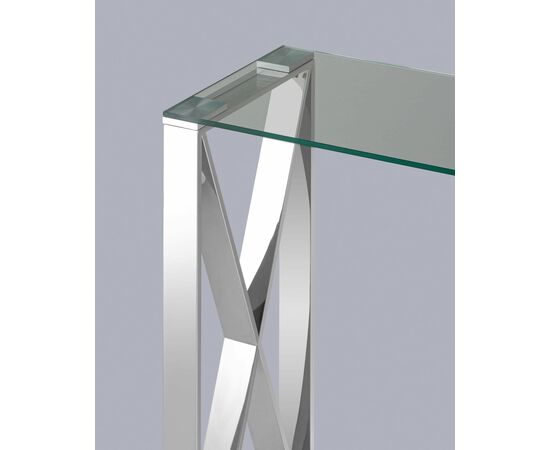 Консоль КРОСС 115*30 серебро, изображение 4 | Интернет магазин мебели и декора LifeDekor