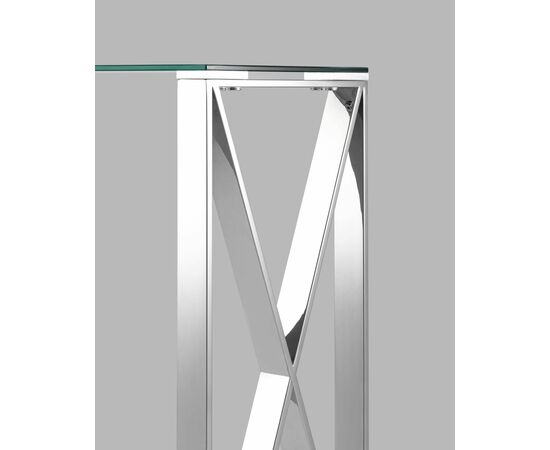 Консоль КРОСС 115*30 серебро, изображение 5 | Интернет магазин мебели и декора LifeDekor