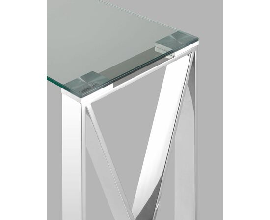 Консоль КРОСС 115*30 серебро, изображение 6 | Интернет магазин мебели и декора LifeDekor