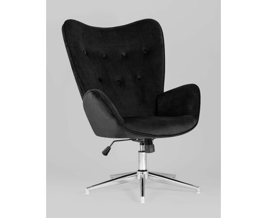 Кресло Филадельфия велюр черный, изображение 2 | Интернет магазин мебели и декора LifeDekor