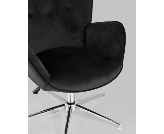 Кресло Филадельфия велюр черный, изображение 10 | Интернет магазин мебели и декора LifeDekor