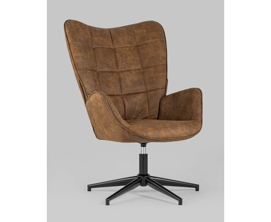Кресло Ирис вращающееся коричневое, изображение 2 | Интернет магазин мебели и декора LifeDekor