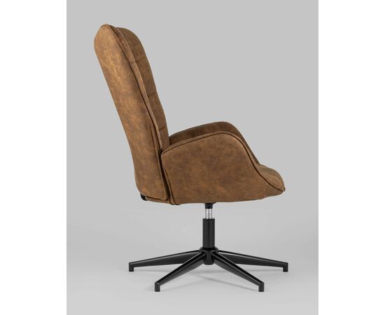 Кресло Ирис вращающееся коричневое, изображение 6 | Интернет магазин мебели и декора LifeDekor