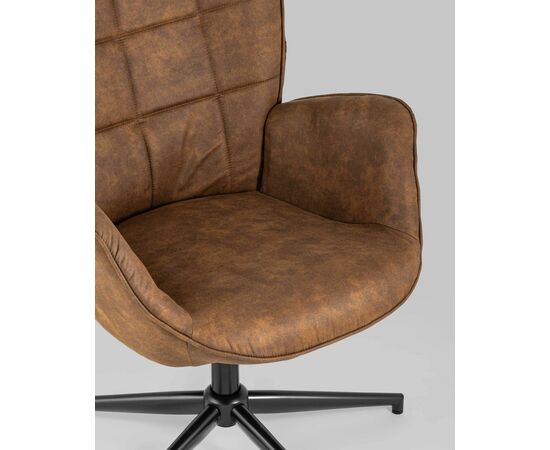Кресло Ирис вращающееся коричневое, изображение 10 | Интернет магазин мебели и декора LifeDekor