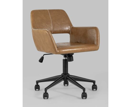 Кресло компьютерное Филиус экокожа коричневый, изображение 2 | Интернет магазин мебели и декора LifeDekor