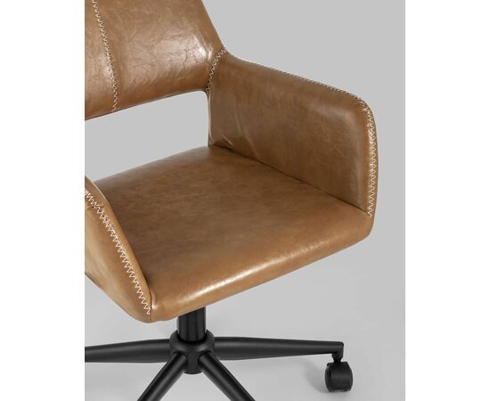 Кресло компьютерное Филиус экокожа коричневый, изображение 10 | Интернет магазин мебели и декора LifeDekor