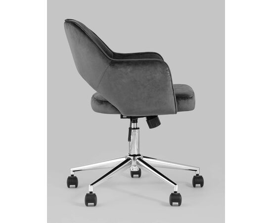 Кресло компьютерное Кларк велюр серый, изображение 6 | Интернет магазин мебели и декора LifeDekor