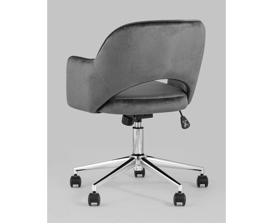 Кресло компьютерное Кларк велюр серый, изображение 8 | Интернет магазин мебели и декора LifeDekor