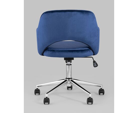 Кресло компьютерное Кларк велюр синий, изображение 7 | Интернет магазин мебели и декора LifeDekor