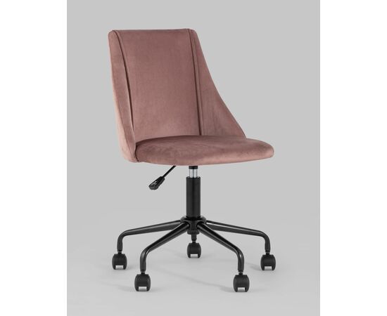 Кресло компьютерное Сиана велюр розовый, изображение 2 | Интернет магазин мебели и декора LifeDekor