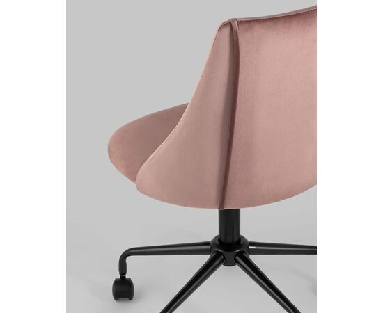 Кресло компьютерное Сиана велюр розовый, изображение 9 | Интернет магазин мебели и декора LifeDekor