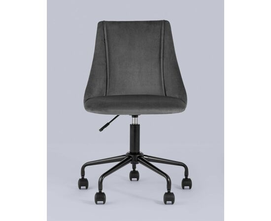 Кресло компьютерное Сиана велюр серый, изображение 5 | Интернет магазин мебели и декора LifeDekor