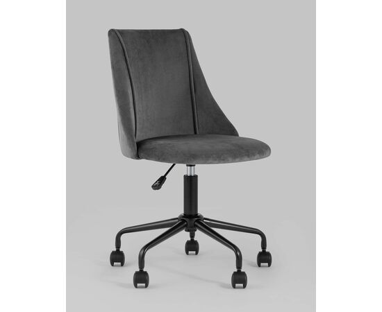 Кресло компьютерное Сиана велюр серый, изображение 2 | Интернет магазин мебели и декора LifeDekor