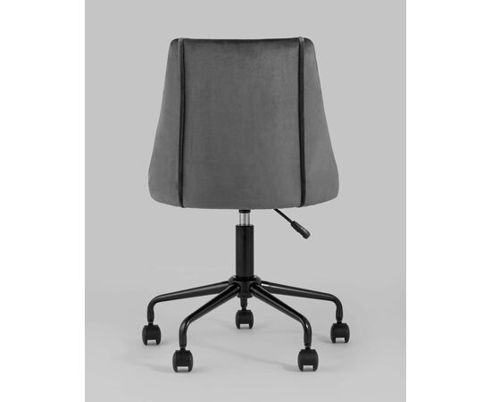 Кресло компьютерное Сиана велюр серый, изображение 7 | Интернет магазин мебели и декора LifeDekor