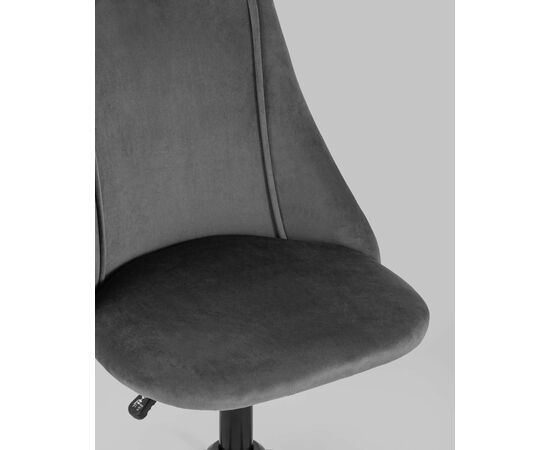 Кресло компьютерное Сиана велюр серый, изображение 10 | Интернет магазин мебели и декора LifeDekor