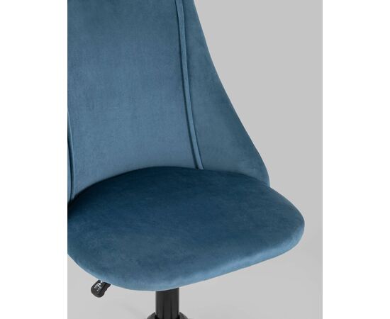 Кресло компьютерное Сиана велюр синий, изображение 10 | Интернет магазин мебели и декора LifeDekor
