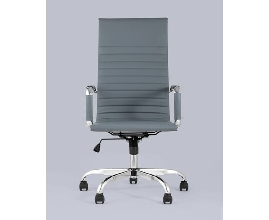 Кресло руководителя TopChairs City серый, изображение 7 | Интернет магазин мебели и декора LifeDekor