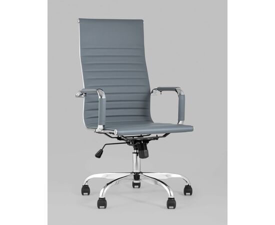 Кресло руководителя TopChairs City серый, изображение 2 | Интернет магазин мебели и декора LifeDekor