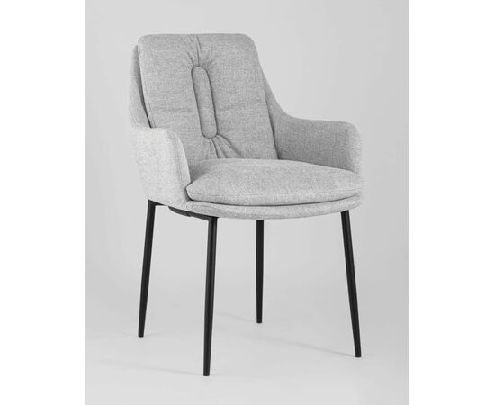 Кресло Саманта рогожка светло-серый, изображение 2 | Интернет магазин мебели и декора LifeDekor