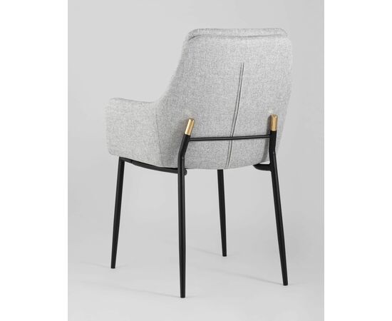 Кресло Саманта рогожка светло-серый, изображение 6 | Интернет магазин мебели и декора LifeDekor