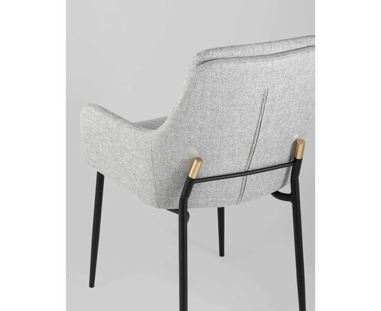 Кресло Саманта рогожка светло-серый, изображение 7 | Интернет магазин мебели и декора LifeDekor