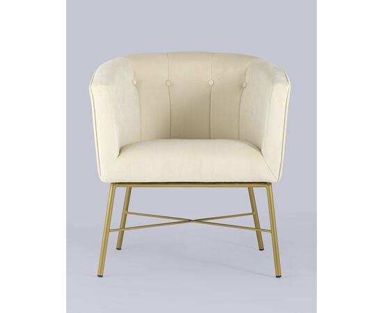 Кресло Шале велюр бежевый, изображение 8 | Интернет магазин мебели и декора LifeDekor