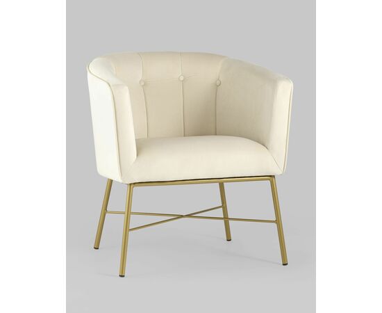Кресло Шале велюр бежевый, изображение 2 | Интернет магазин мебели и декора LifeDekor