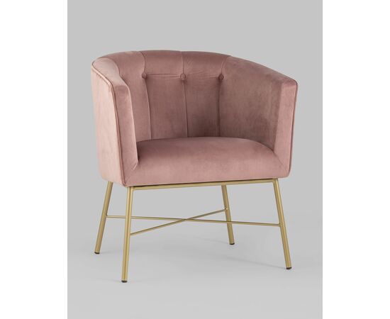 Кресло Шале велюр розовый, изображение 2 | Интернет магазин мебели и декора LifeDekor
