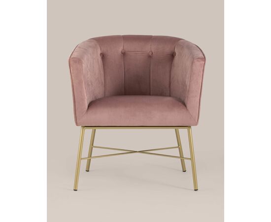 Кресло Шале велюр розовый, изображение 7 | Интернет магазин мебели и декора LifeDekor