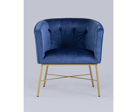 Кресло Шале велюр синий, изображение 7 | Интернет магазин мебели и декора LifeDekor