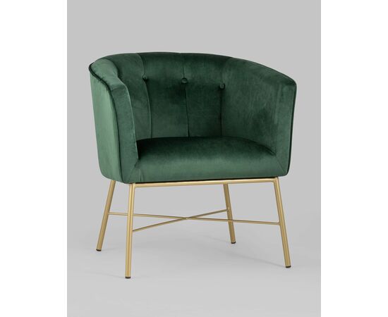 Кресло Шале велюр зеленый, изображение 2 | Интернет магазин мебели и декора LifeDekor
