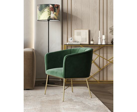 Кресло Шале велюр зеленый, изображение 3 | Интернет магазин мебели и декора LifeDekor