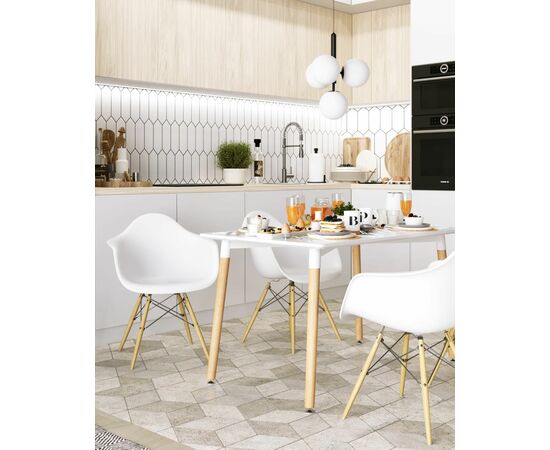 Стул DAW белый, изображение 3 | Интернет магазин мебели и декора LifeDekor