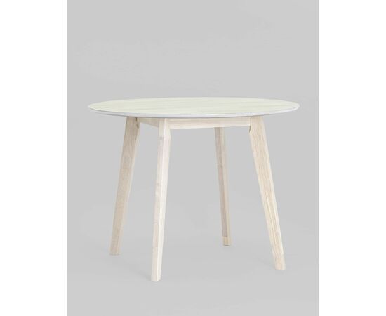 Стол обеденный GERDA 100*100 беленый дуб, изображение 2 | Интернет магазин мебели и декора LifeDekor