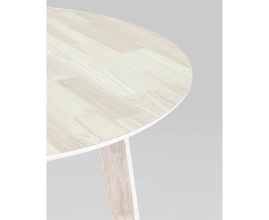 Стол обеденный GERDA 100*100 беленый дуб, изображение 5 | Интернет магазин мебели и декора LifeDekor