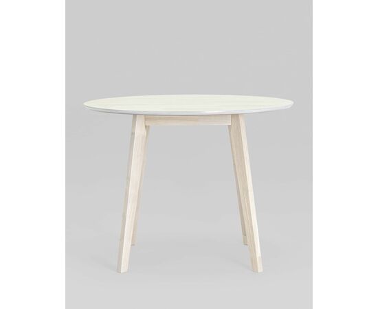 Стол обеденный GERDA 100*100 беленый дуб, изображение 3 | Интернет магазин мебели и декора LifeDekor