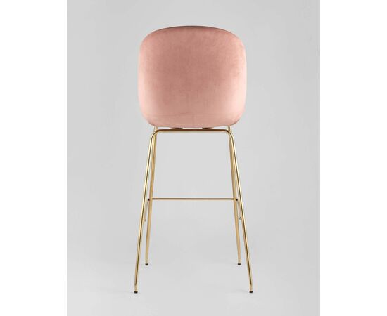 Стул барный Beetle со спинкой пудровый, изображение 5 | Интернет магазин мебели и декора LifeDekor