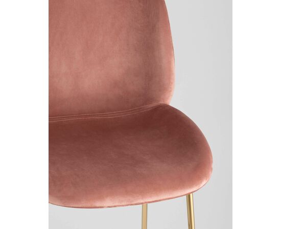 Стул барный Beetle со спинкой пудровый, изображение 8 | Интернет магазин мебели и декора LifeDekor