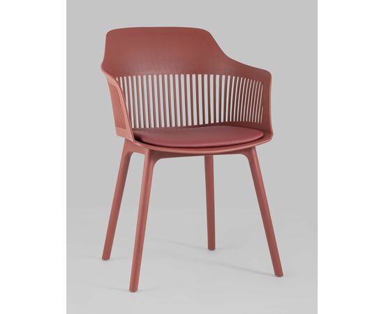 Стул Crocus с подушкой бордовый, изображение 2 | Интернет магазин мебели и декора LifeDekor