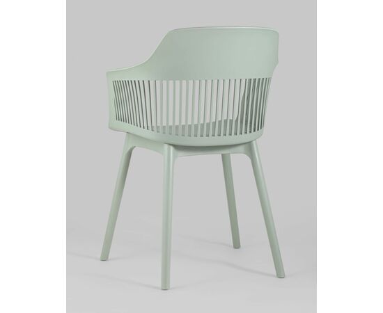 Стул Crocus с подушкой серо-зеленый, изображение 10 | Интернет магазин мебели и декора LifeDekor