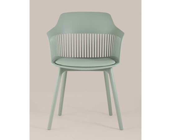 Стул Crocus с подушкой серо-зеленый, изображение 7 | Интернет магазин мебели и декора LifeDekor